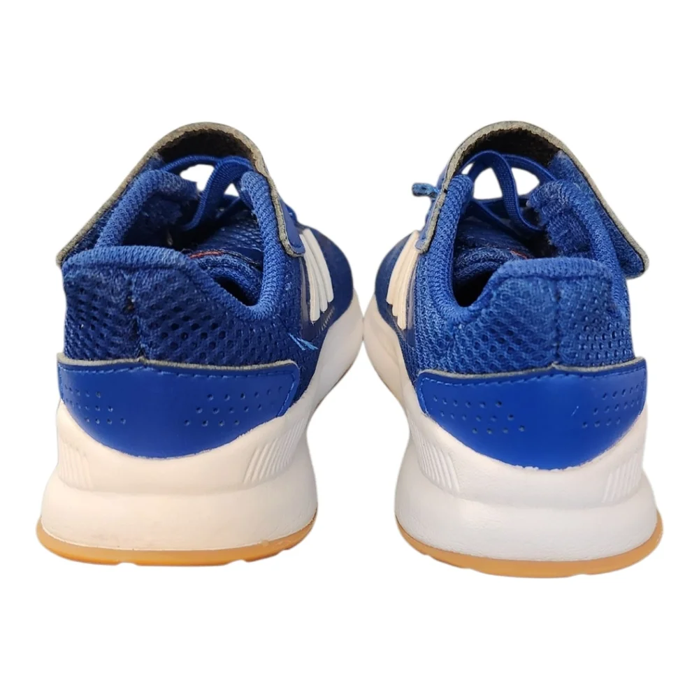 Adidas Run Falcon Baby Toddler Blue and White Sneakers Shoes, Size 5K NWOT